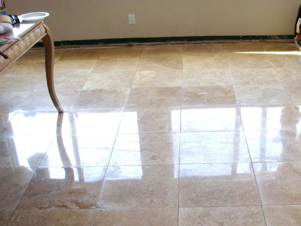 Ceramic floor cleaning result